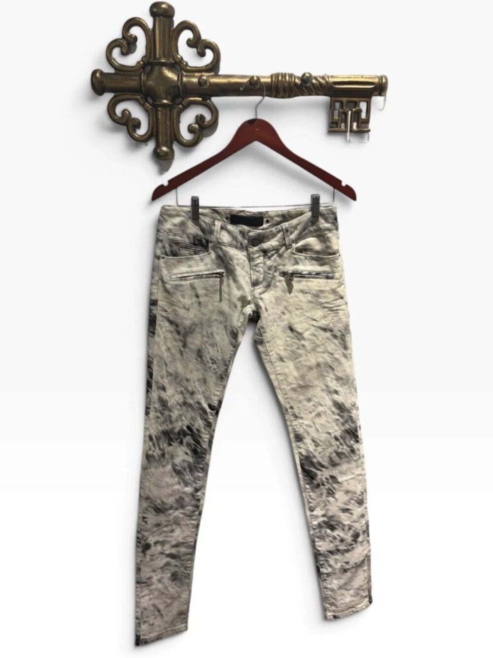 Barbara Bui White + Grey Pants, 28/6/Small